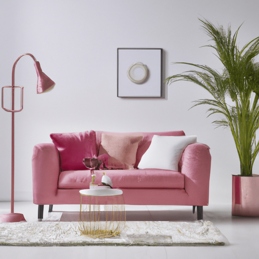 pink living room design ideas